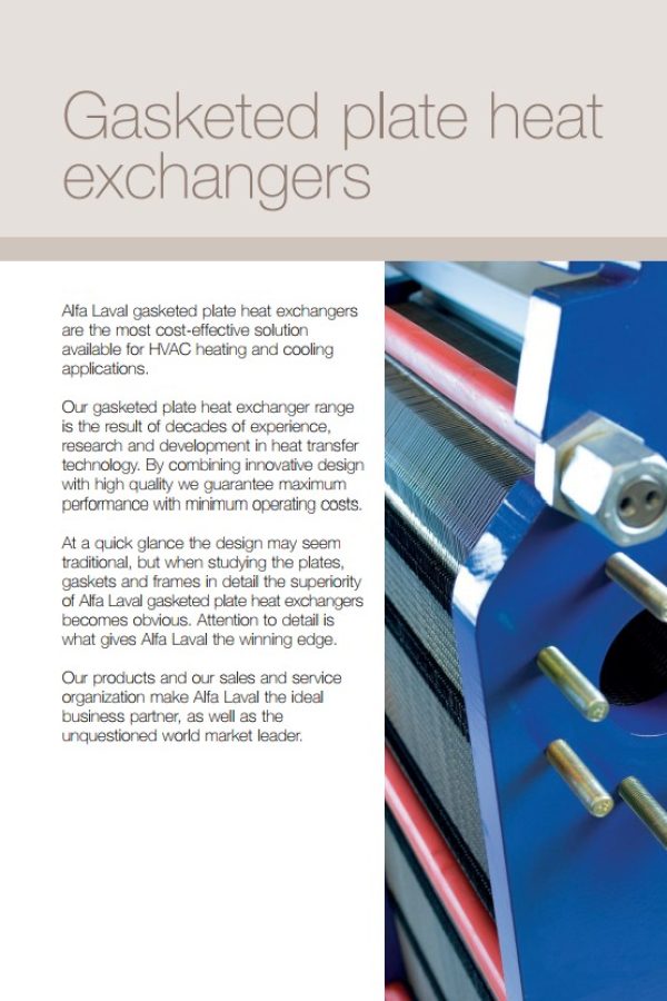 Alfa Laval Gasketed Plate Heat Exchangers (GPHE)